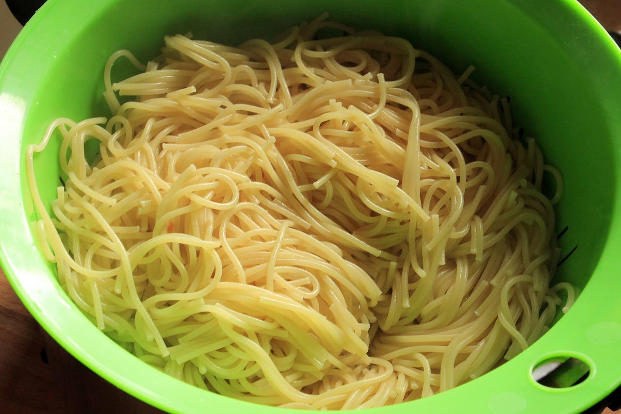 Cocción de los espaguetis