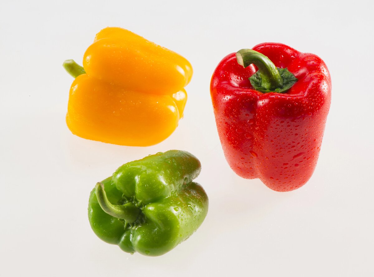 Pimientos tres colores