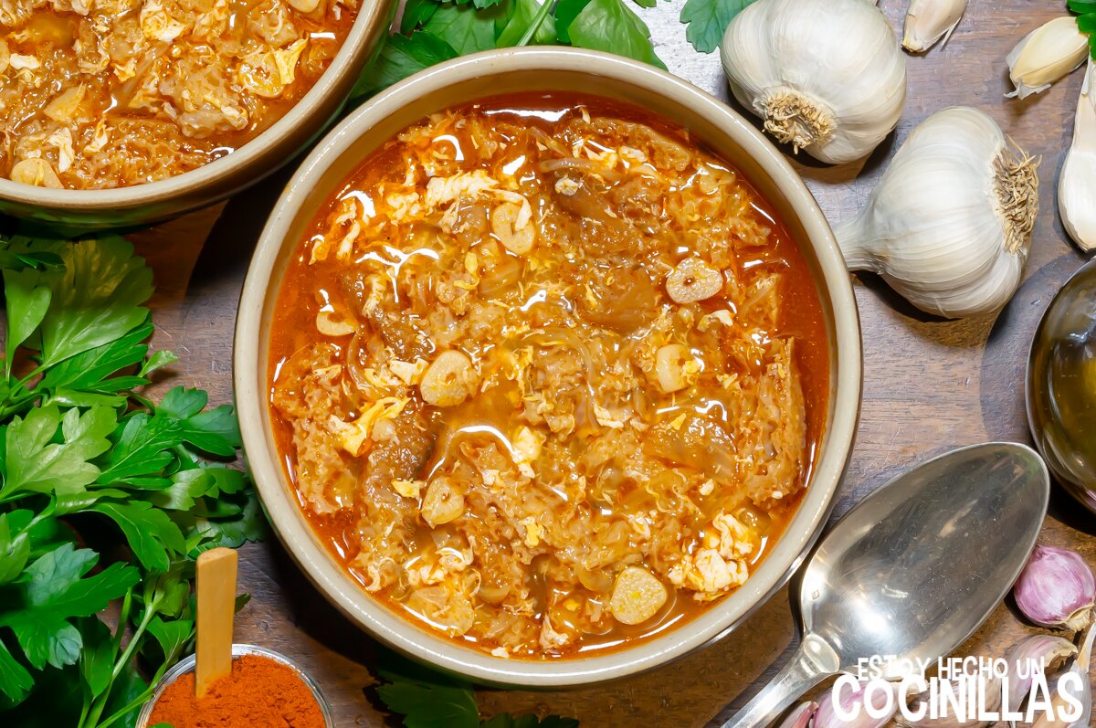 Receta sopa de ajo