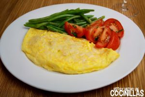Tortilla francesa de queso