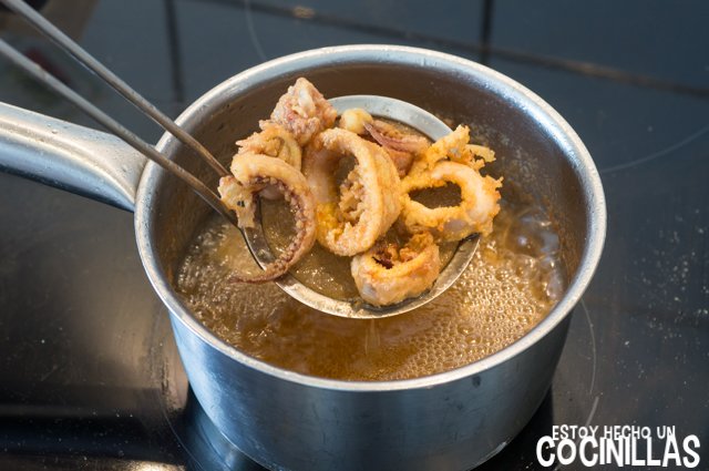 Calamares fritos (fritura)