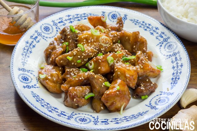 Receta de pollo a la miel estilo chino