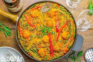 Arroz con albóndigas