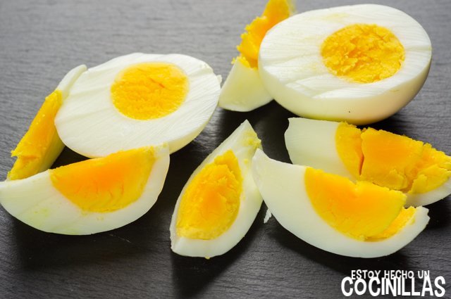 Ensalada malagueña (huevo cocido)