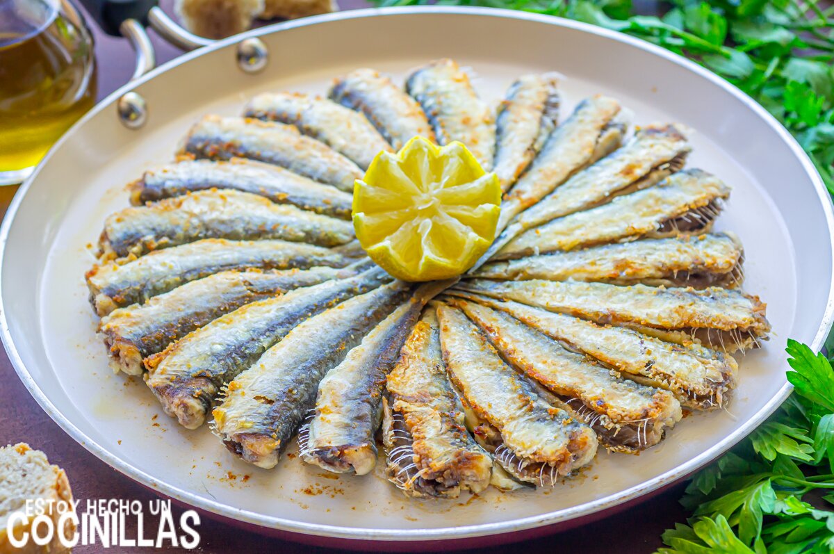 Receta de sardinas fritas con poco aceite. Sin salpicaduras y con menos  olores.