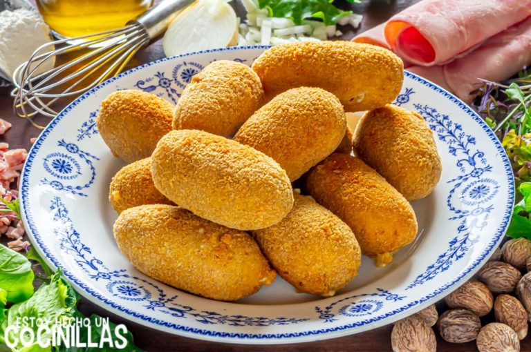 Receta de croquetas de jamón york, queso y huevo