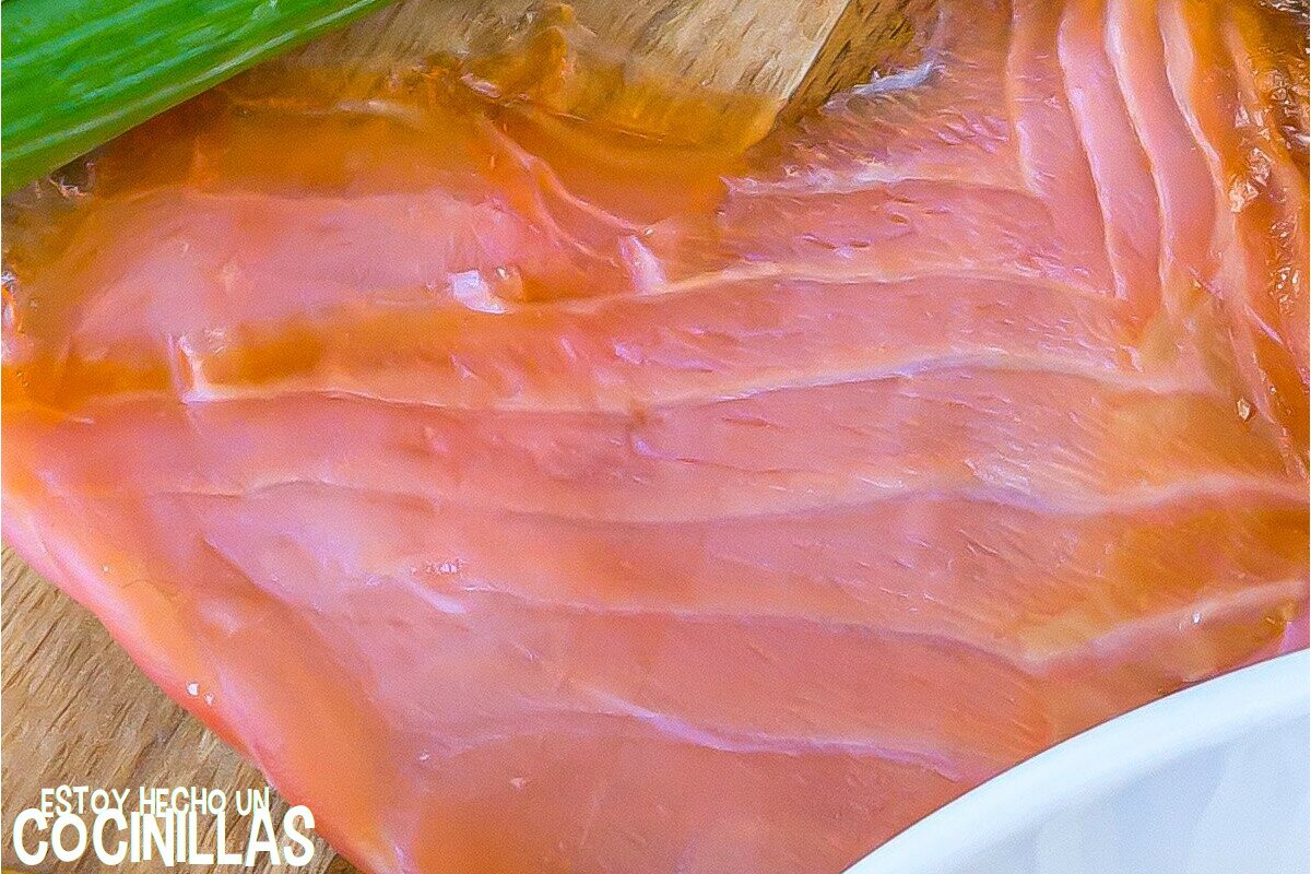 Ingredientes carbonara de salmón
