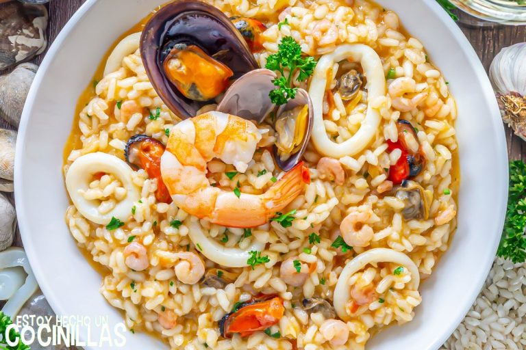 Receta de risotto de marisco (frutti di mare)