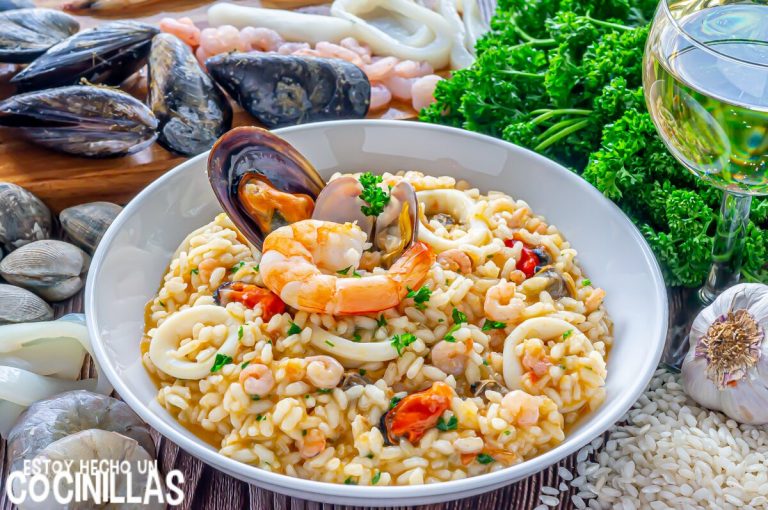 Receta de risotto de marisco (frutti di mare)