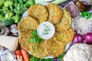 Tortitas Saladas De Verduras. Receta Perfecta Para Una Cena Ligera