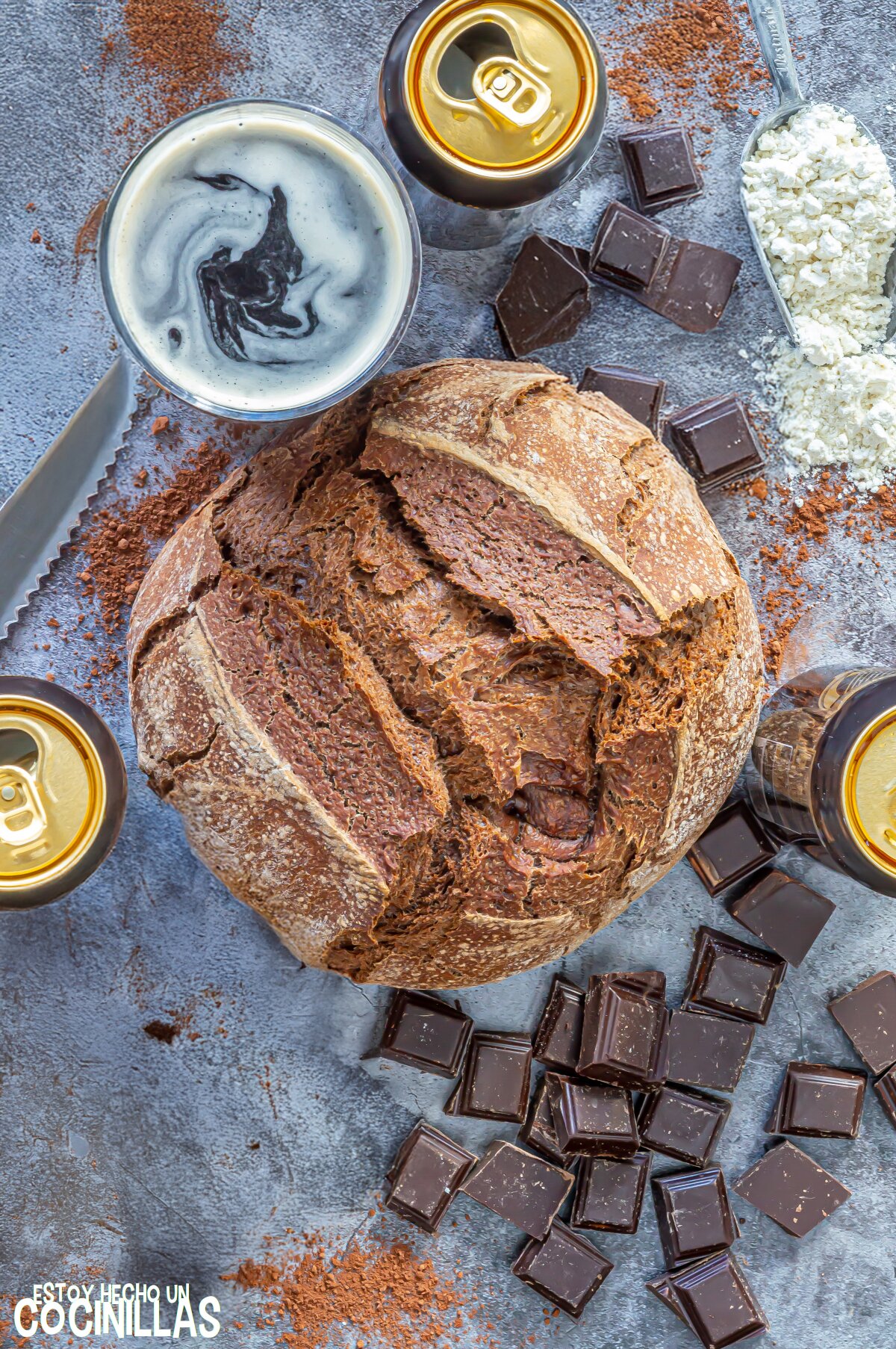 Cómo hacer pan de cerveza negra y chocolate