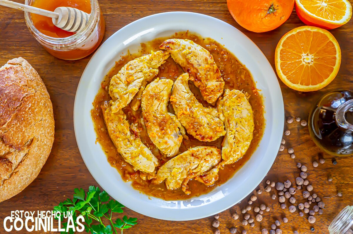 Solomillos de pollo a la naranja