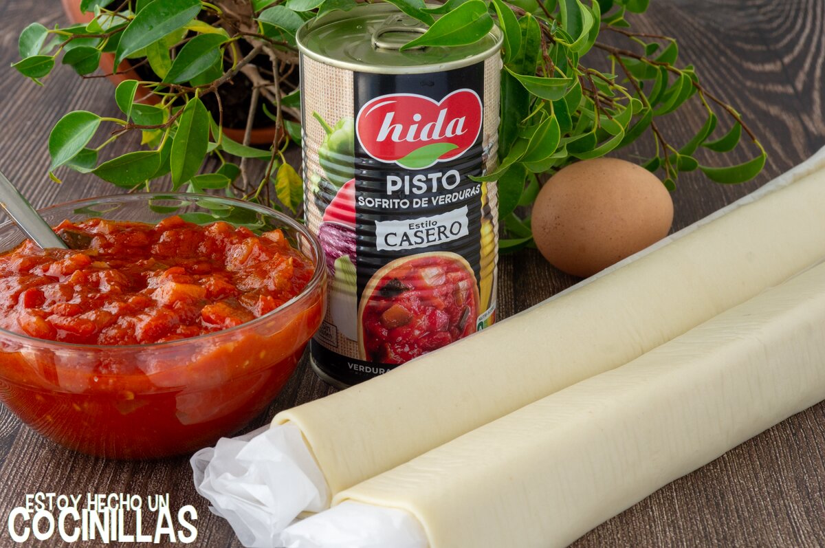 Hojaldre de pisto (ingredientes)
