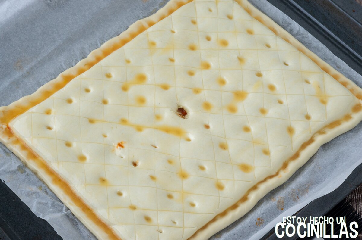 Hojaldre de pisto (pinchar y decorar)