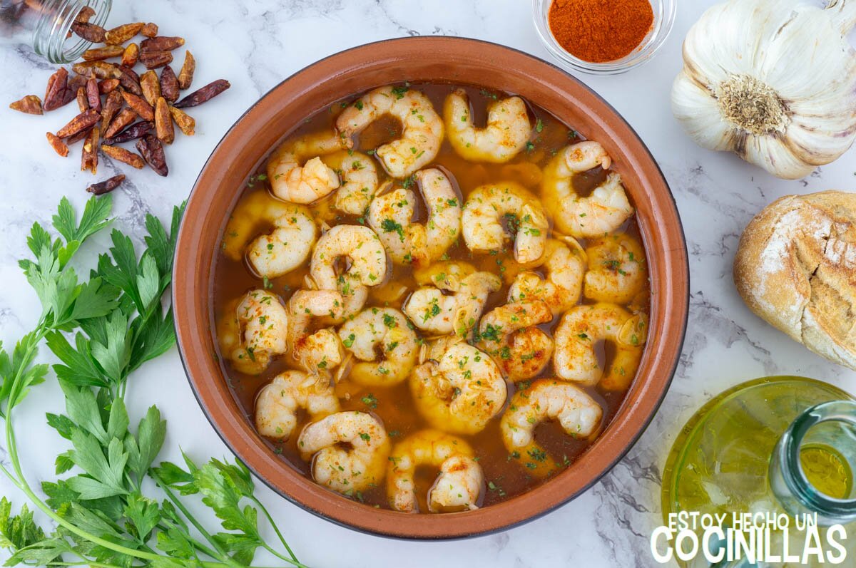 Cómo hacer gambas al pilpil