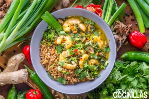 Curry de langostinos