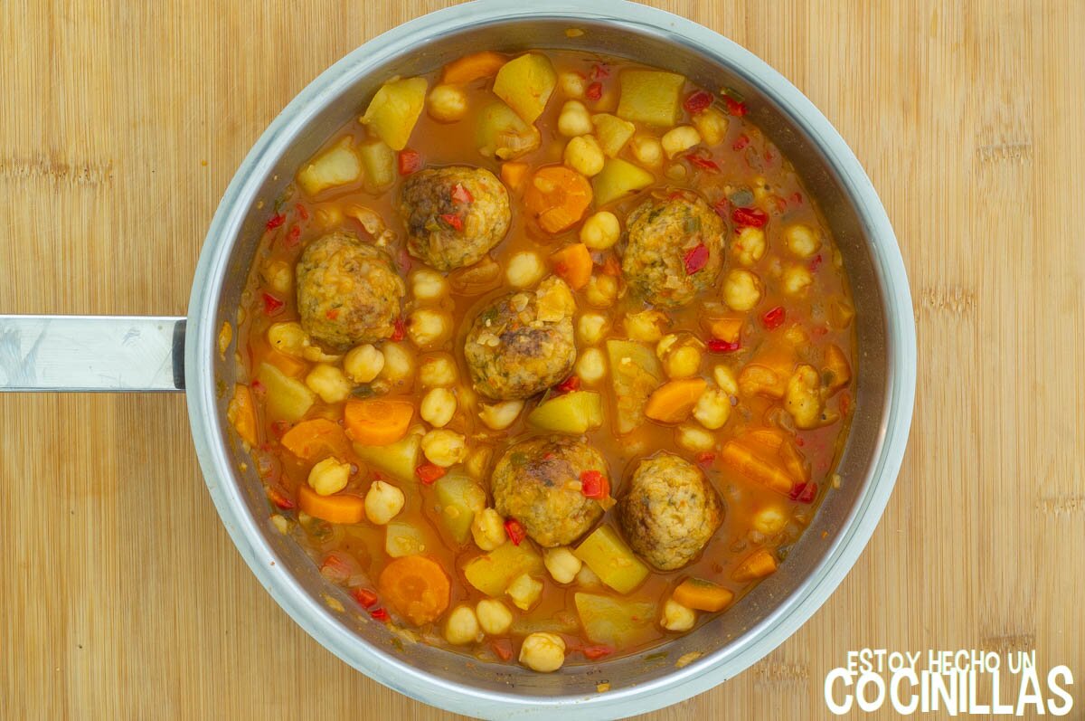 Agregar los garbanzos