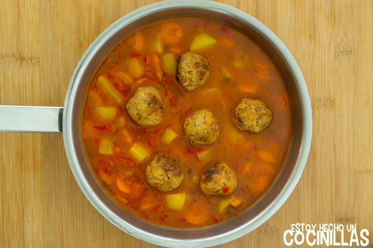 Cocer las albóndigas