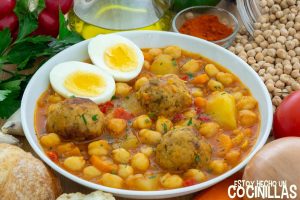 Garbanzos con albóndigas