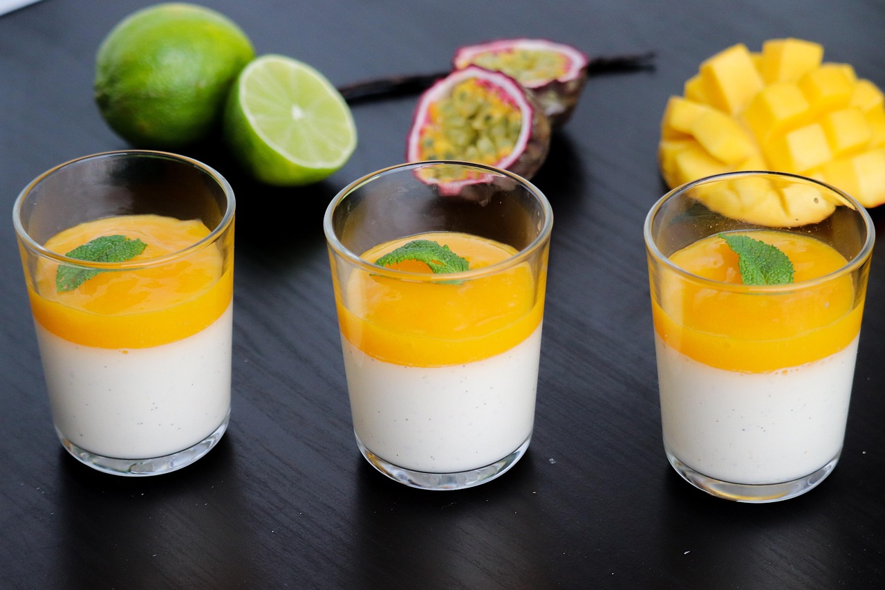 Panna cotta de maracuyá (otra presentación)