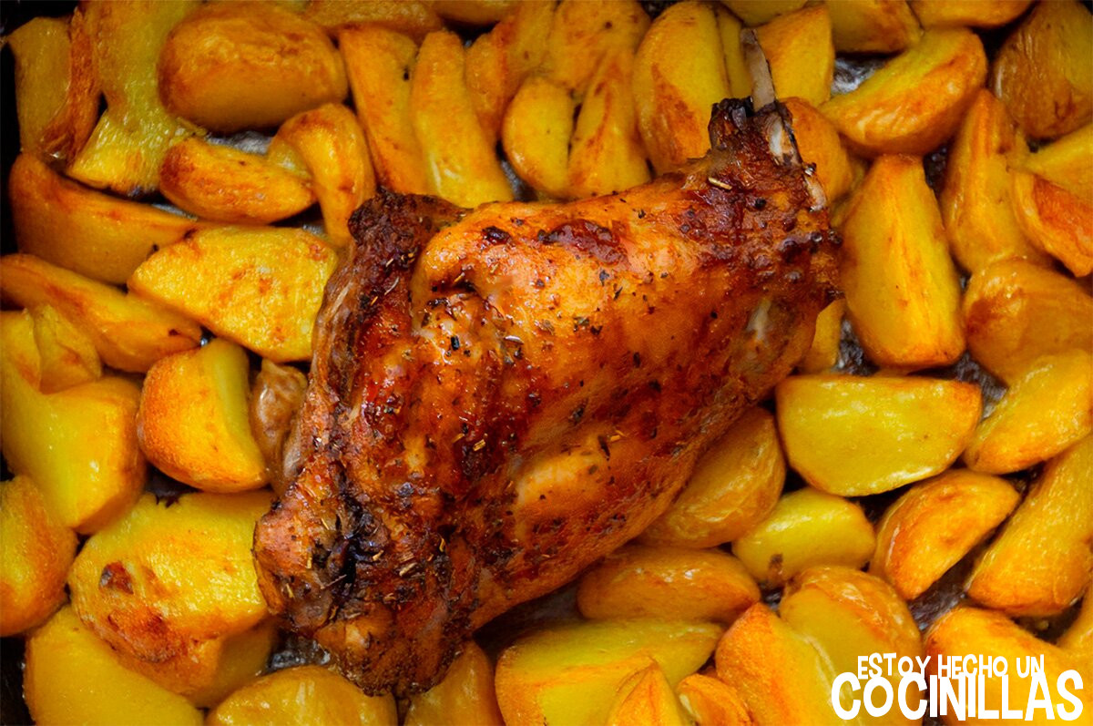 Muslos de conejo al horno