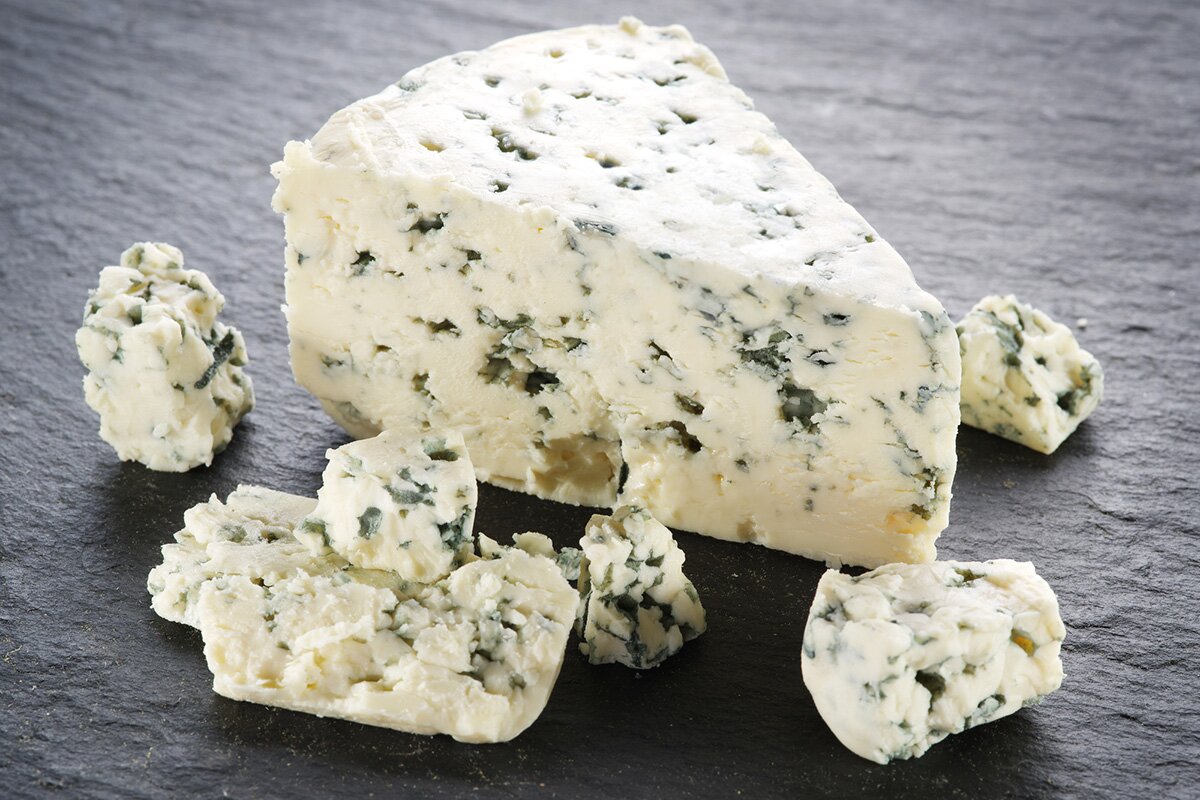 Queso azul para la crema de puerros