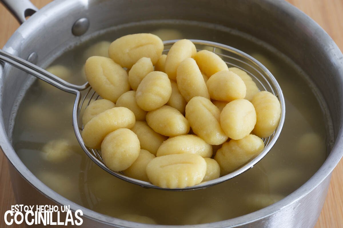 Cocción de los ñoquis