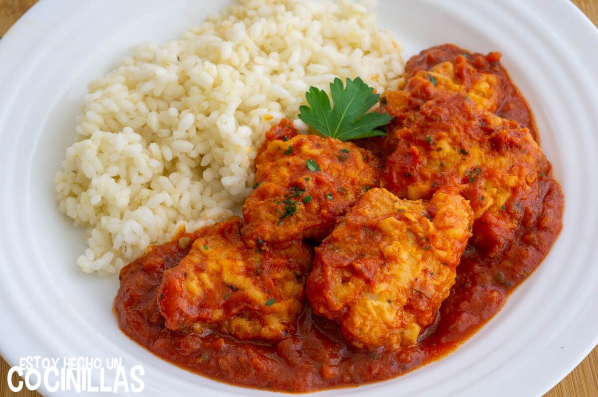 Receta de abadejo con tomate