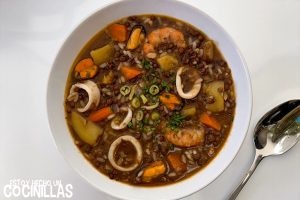 Lentejas con marisco