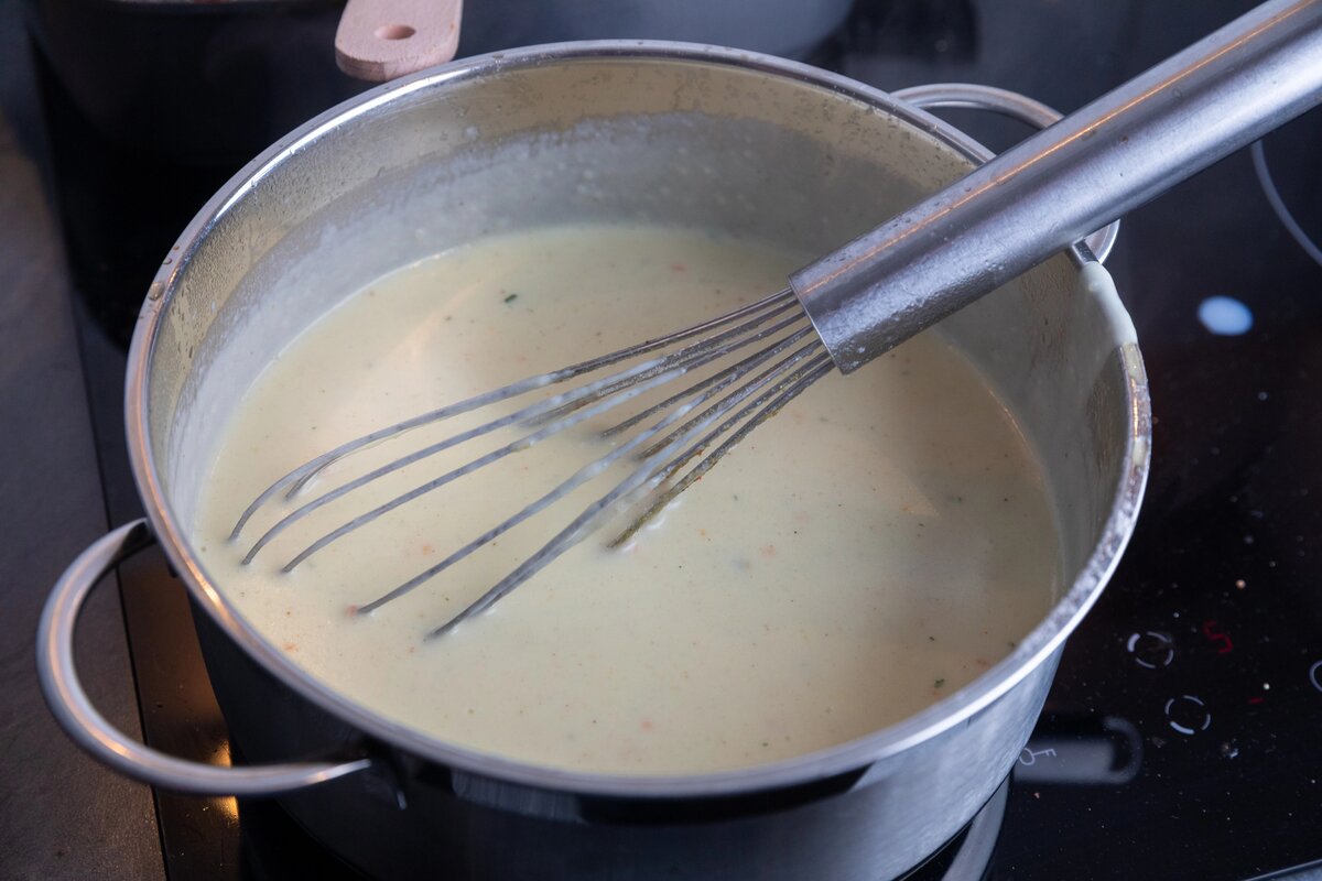 Preparar la bechamel