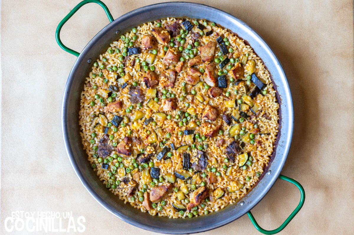 Arroz con pollo y calabacín