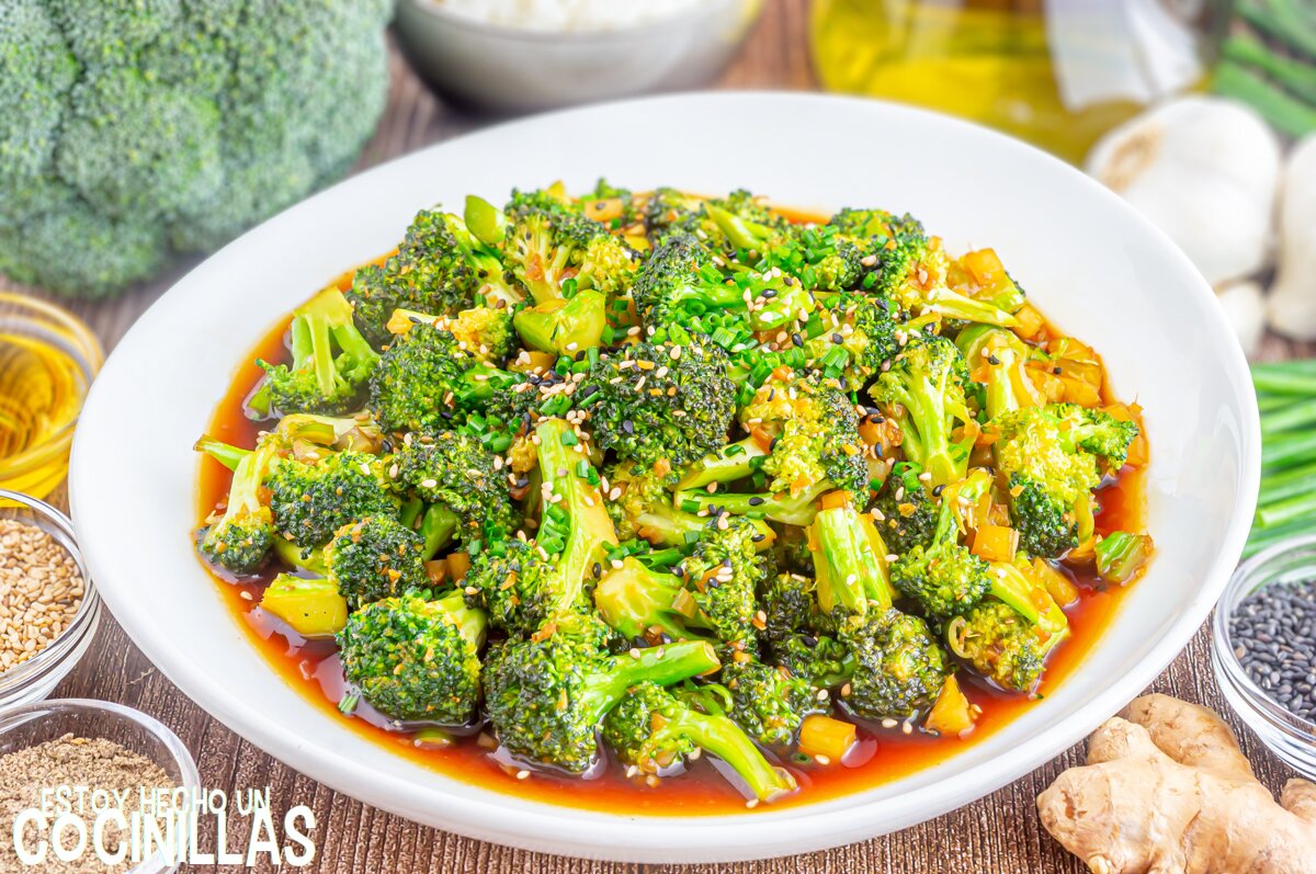 Brócoli con salsa de soja