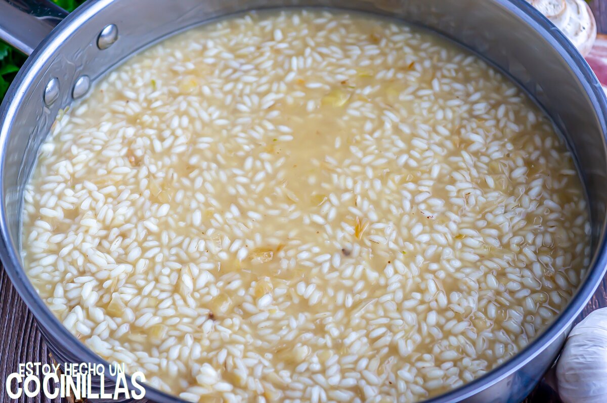 Cocción del risotto