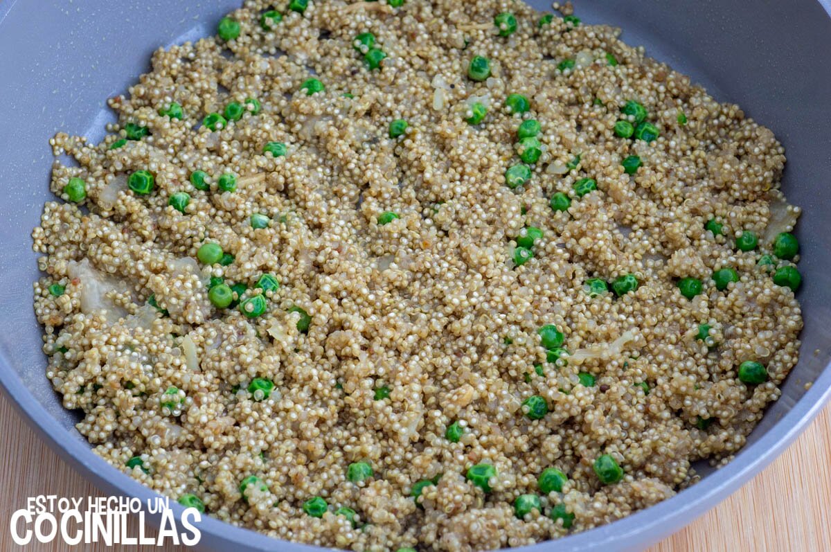 Como hacer quinoa con guisantes