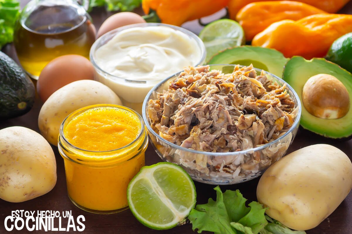 Ingredientes causa limeña