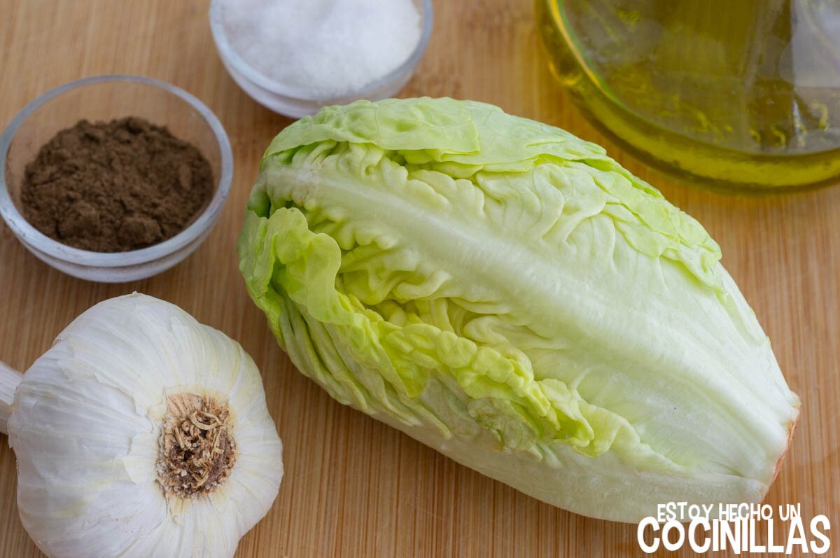 Ingredientes de los cogollos al ajillo cogollos a la cordobesa