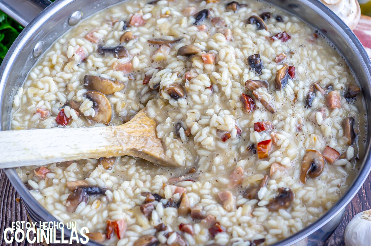 Mantecar el risotto