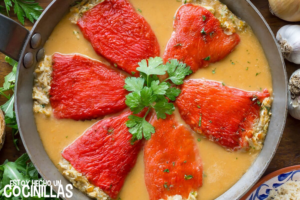 Piquillos rellenos de pollo