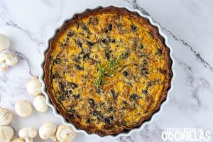 Quiche de champiñones
