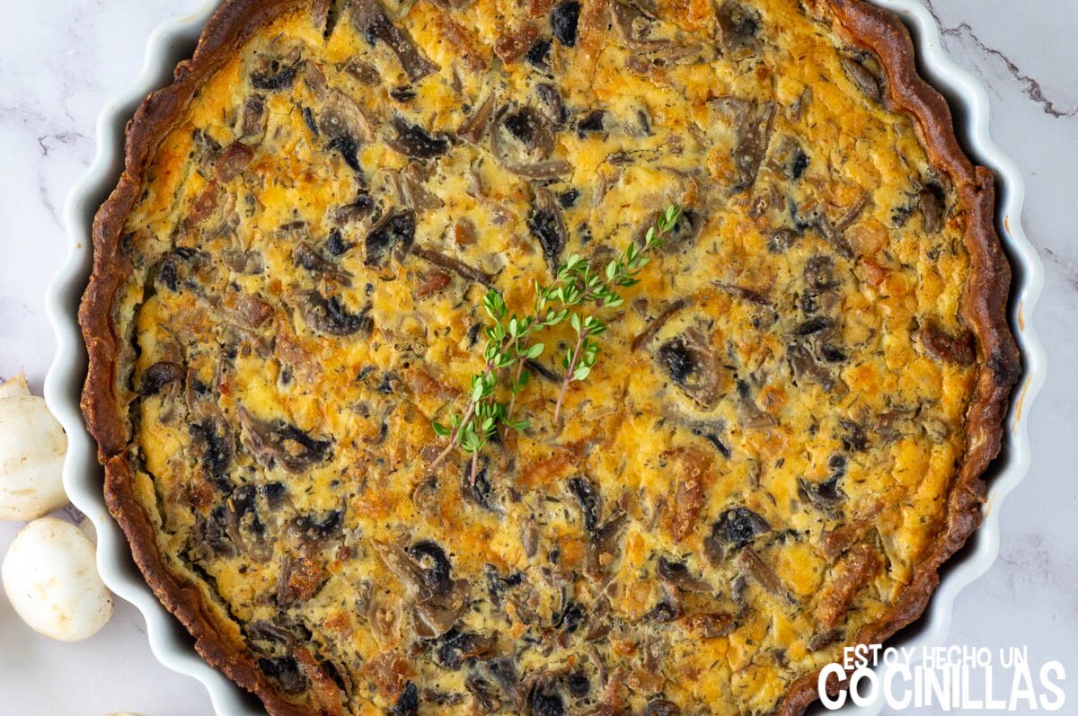 Quiche de champiñones (receta)