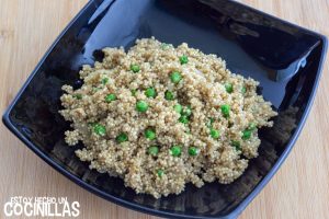 Quinoa con guisantes