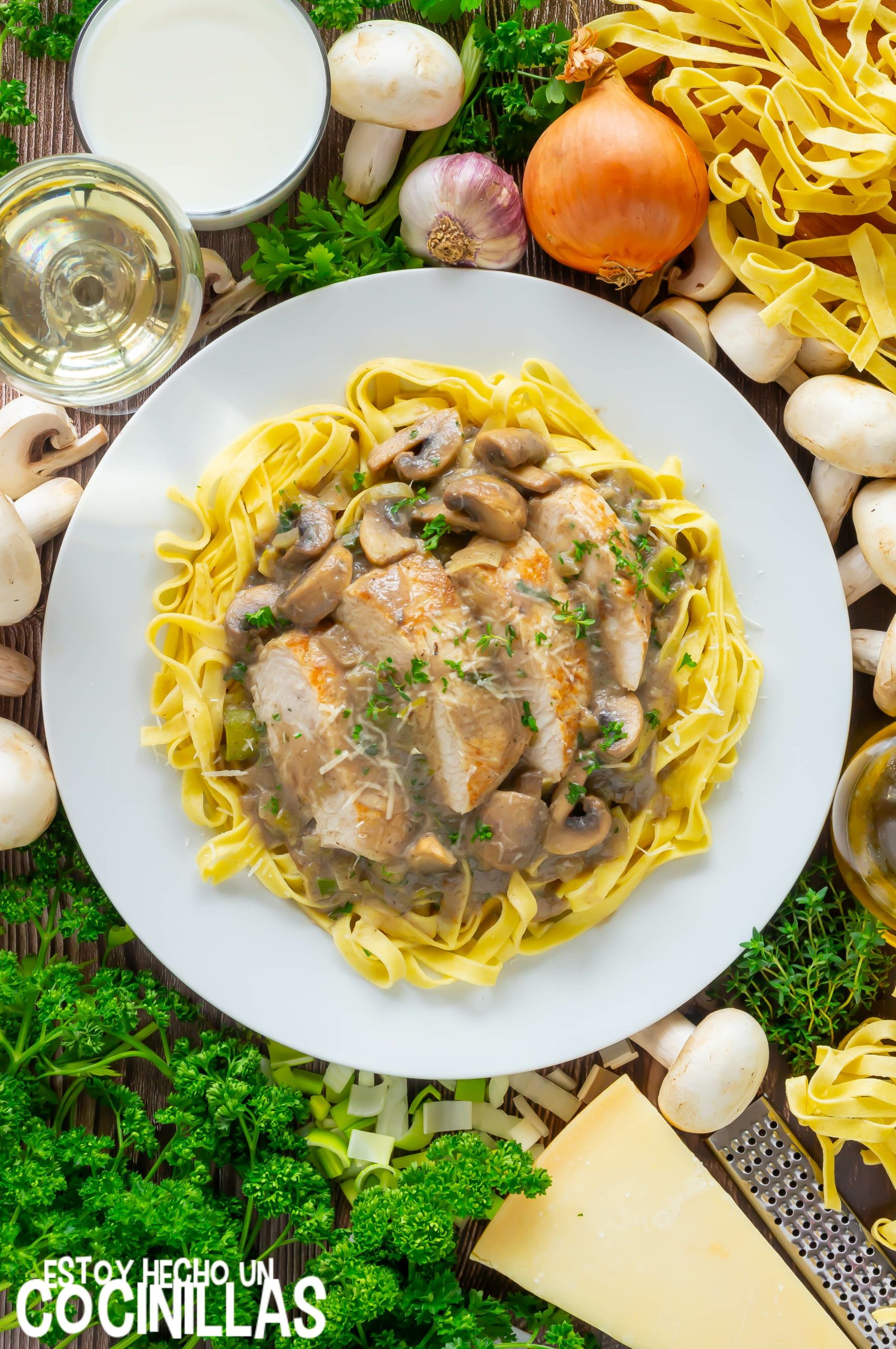 Receta solomillo de pavo con champiñones