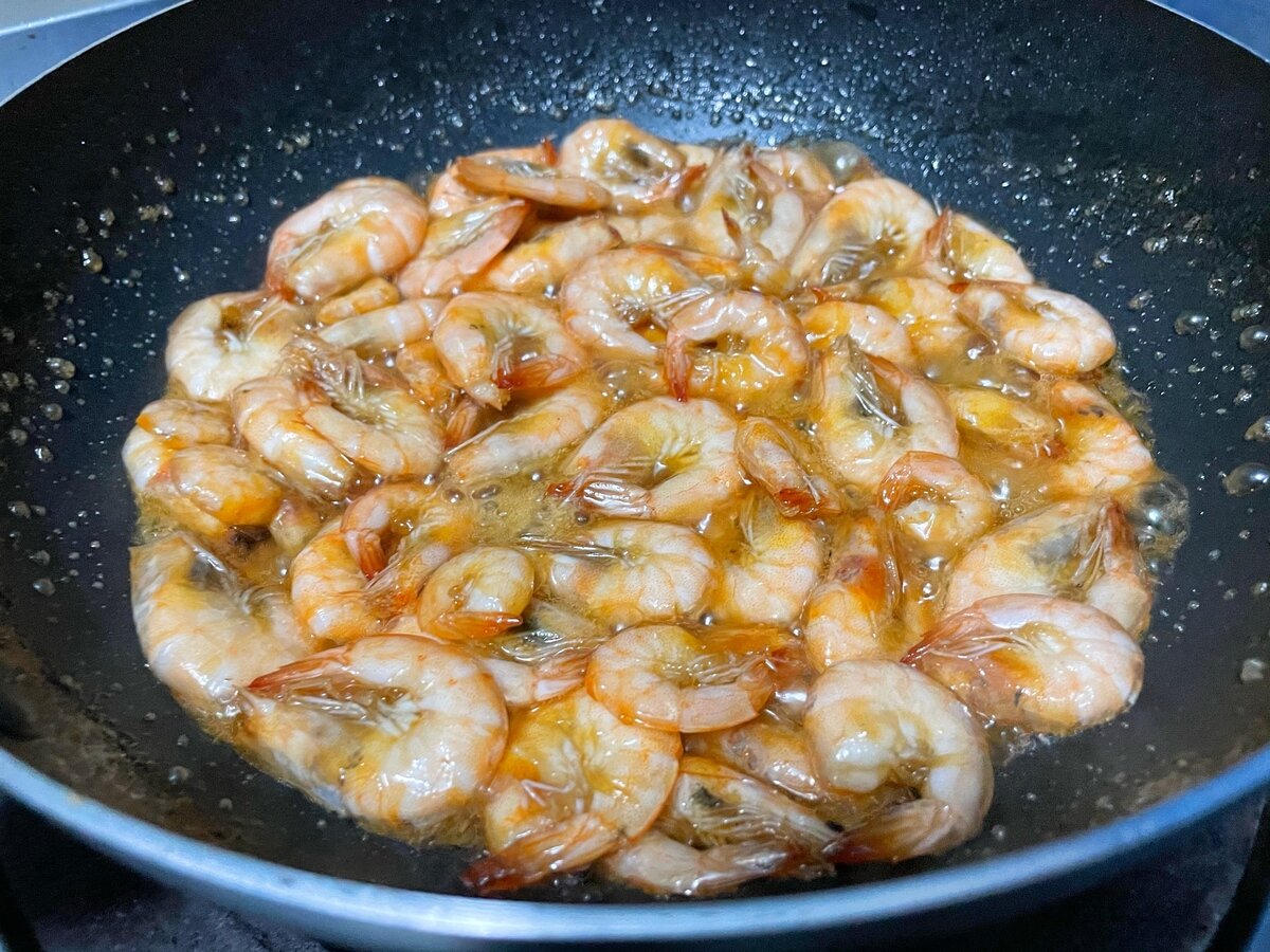 Cocinar las gambas