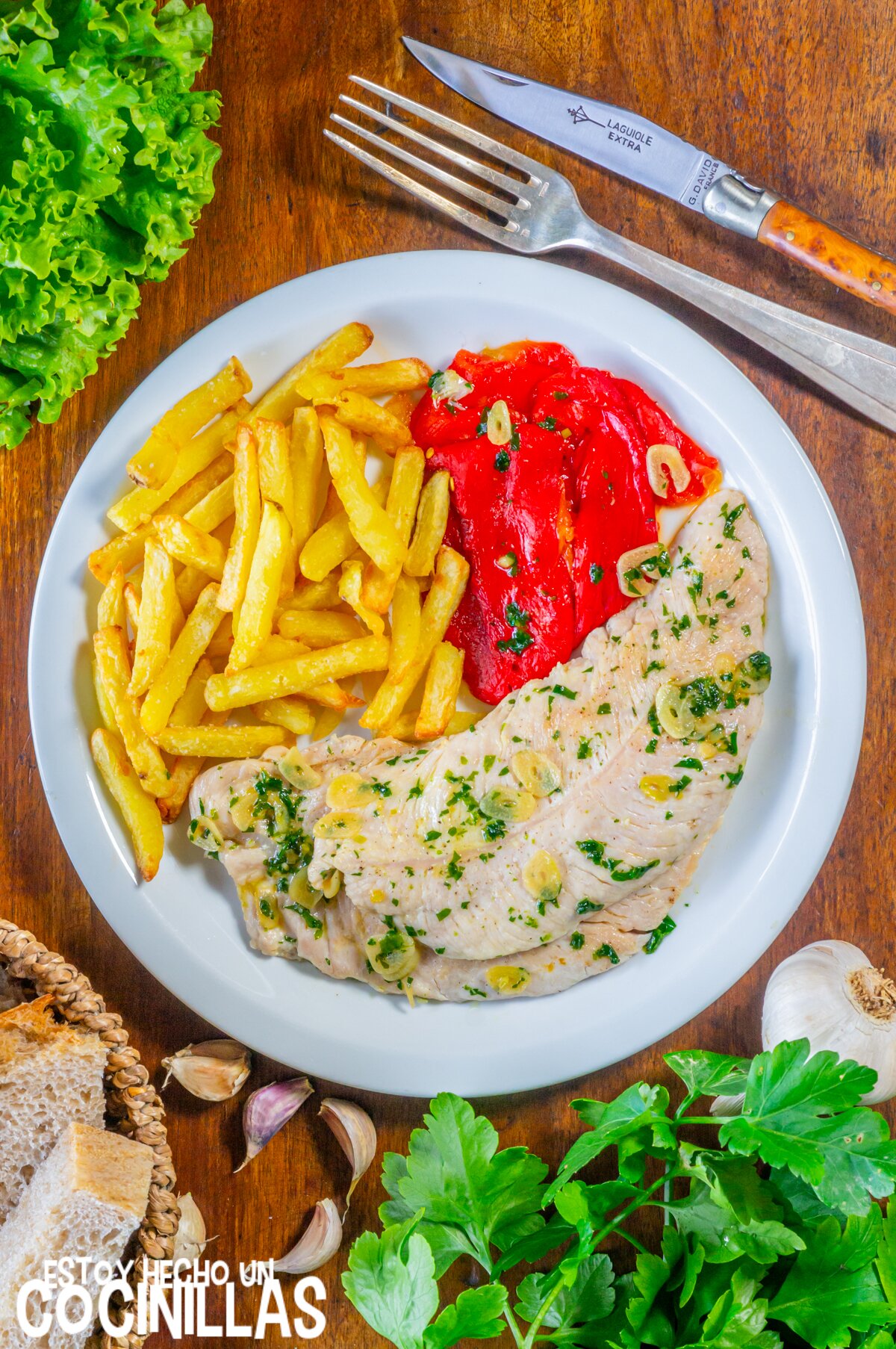 Cómo hacer filetes de pavo al ajillo