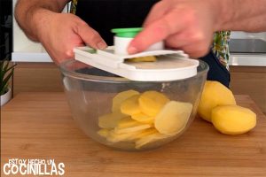 Cortar las patatas