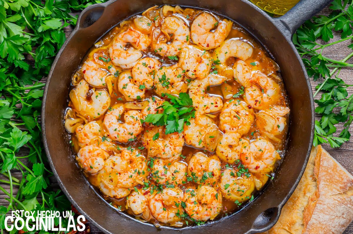Gambas al ajillo con pimentón
