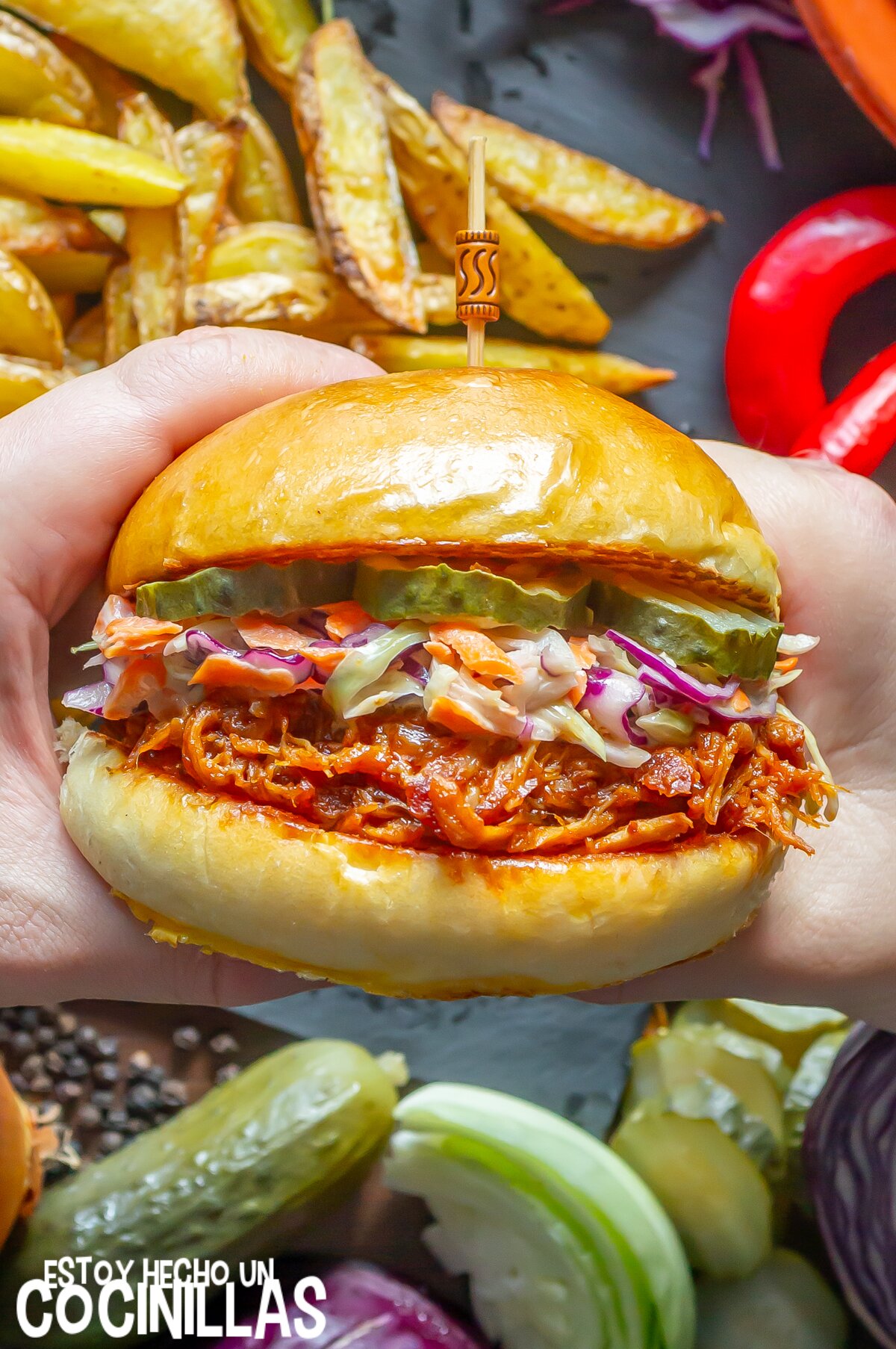 Hamburguesas pulled pork