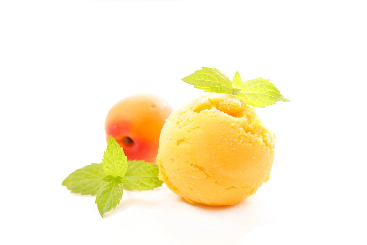 Helado de albaricoque casero