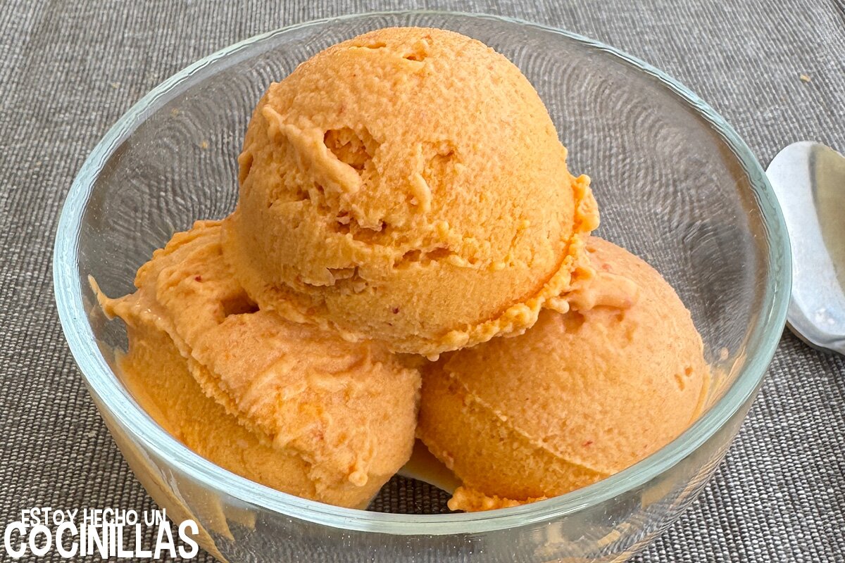 Helado de albaricoque