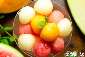 Macedonia de melón y sandía